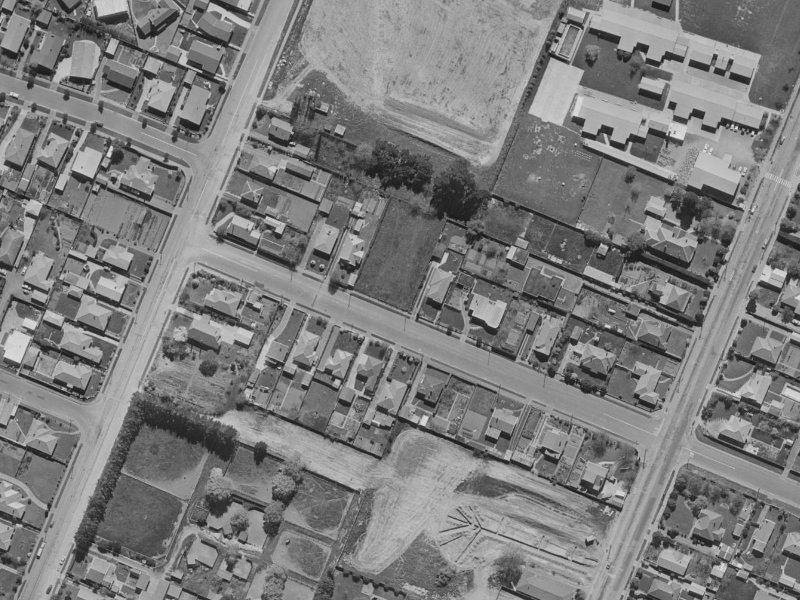 Wittys Road from the air, 1970-1974