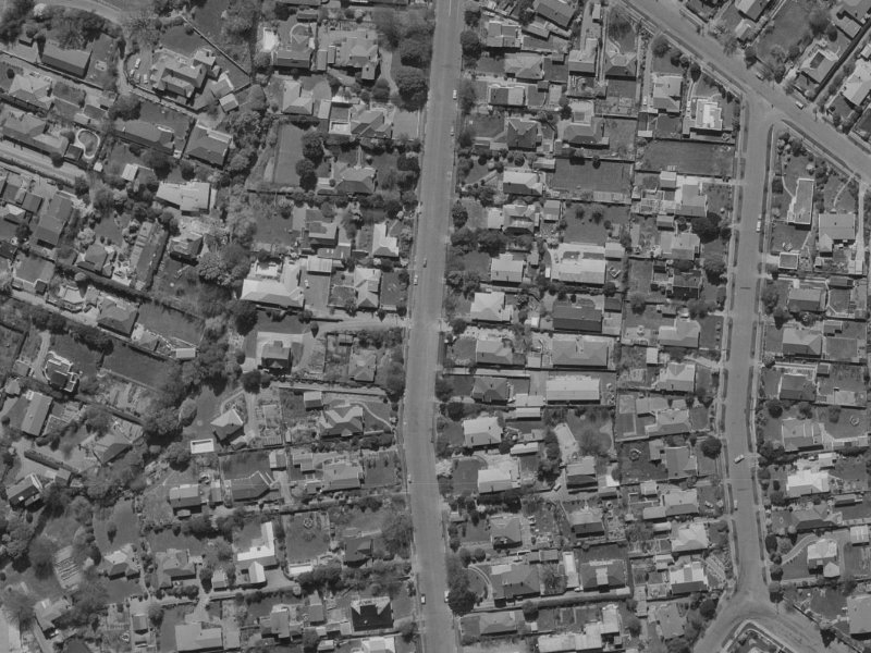 70 Puriri Street from the air, 1970-1974