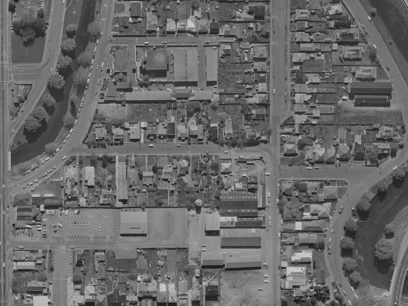 23 Hurley Street from the air, 1970-1974