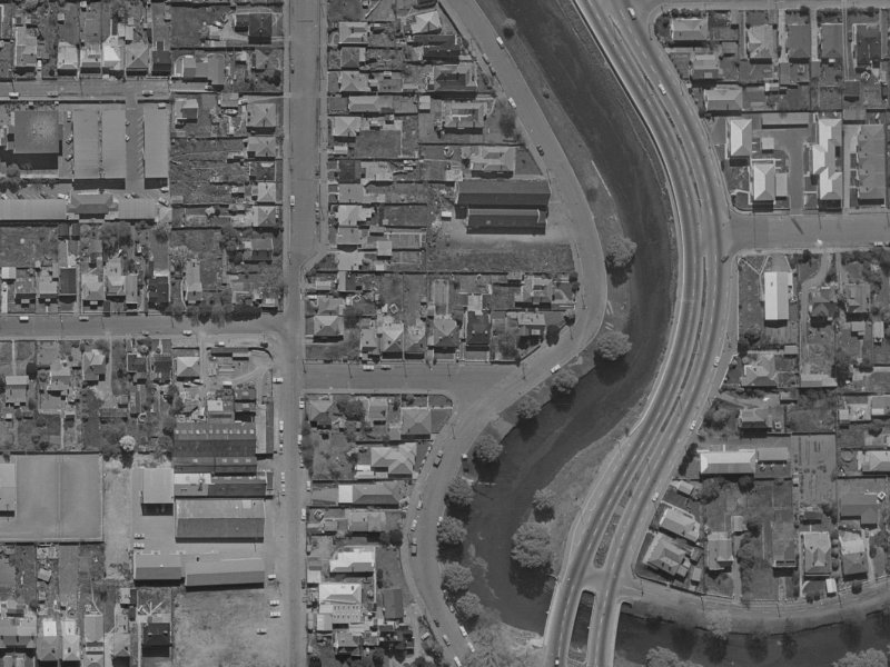 11 Rees Street from the air, 1970-1974