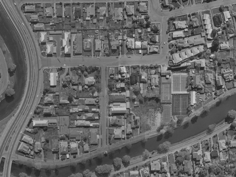 20 Templar Street from the air, 1970-1974