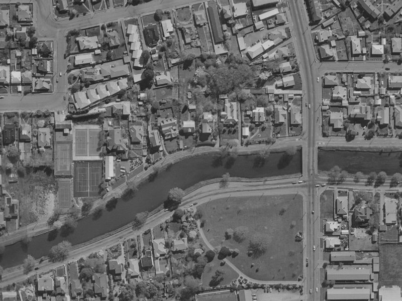 77 River Road from the air, 1970-1974
