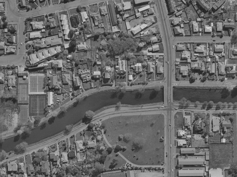 91 River Road from the air, 1970-1974