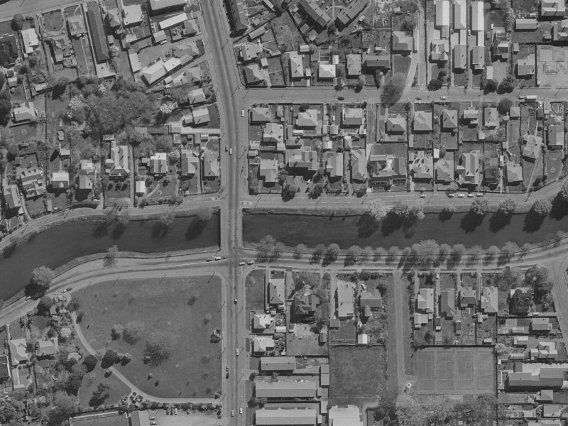 105 River Road from the air, 1970-1974