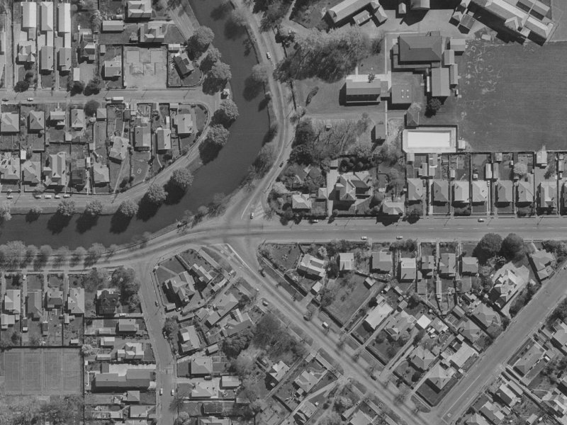25 Woodham Road from the air, 1970-1974