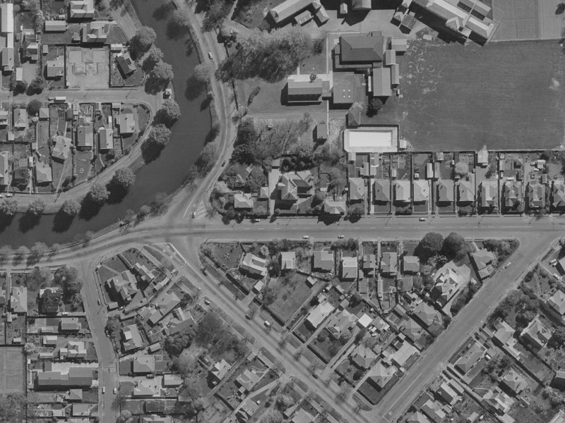 23 Woodham Road from the air, 1970-1974
