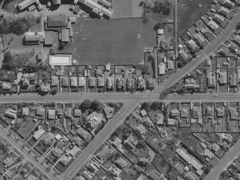 47 Woodham Road from the air, 1970-1974