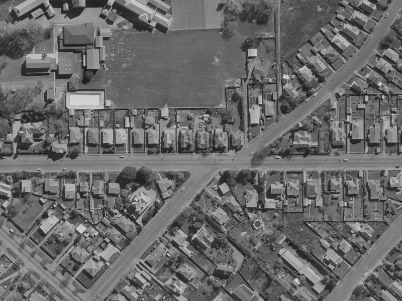 51 Woodham Road from the air, 1970-1974
