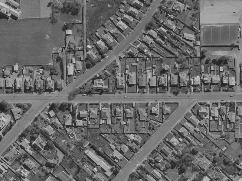 73 Woodham Road from the air, 1970-1974