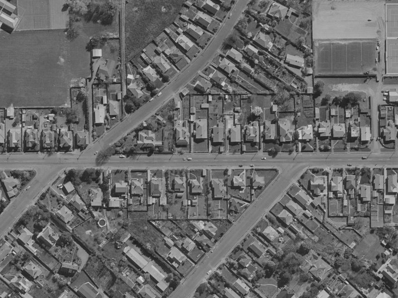 77 Woodham Road from the air, 1970-1974