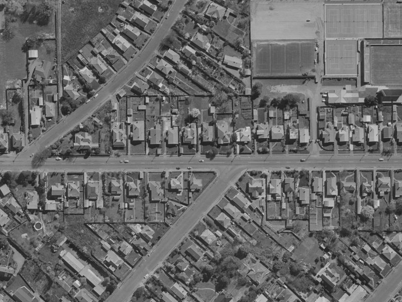 91 Woodham Road from the air, 1970-1974