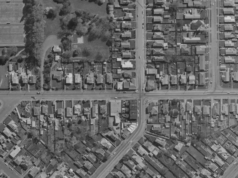 183 Woodham Road from the air, 1970-1974