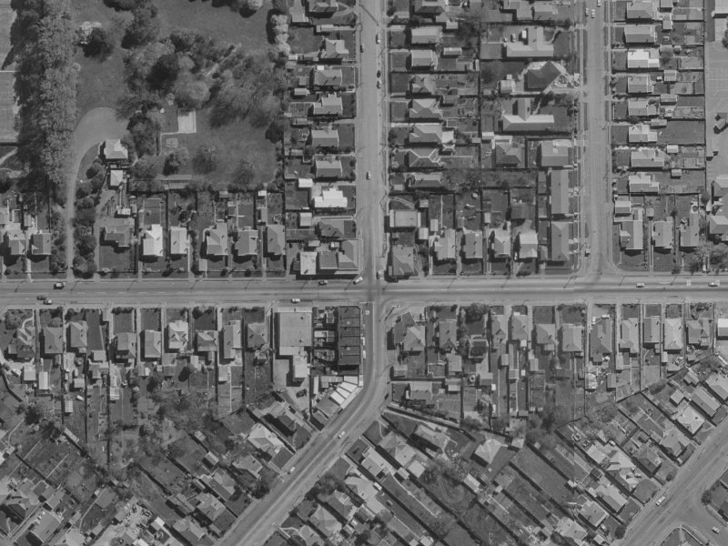 185 Woodham Road from the air, 1970-1974
