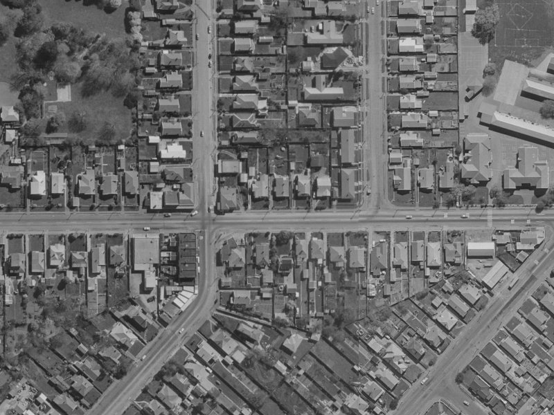 199 Woodham Road from the air, 1970-1974