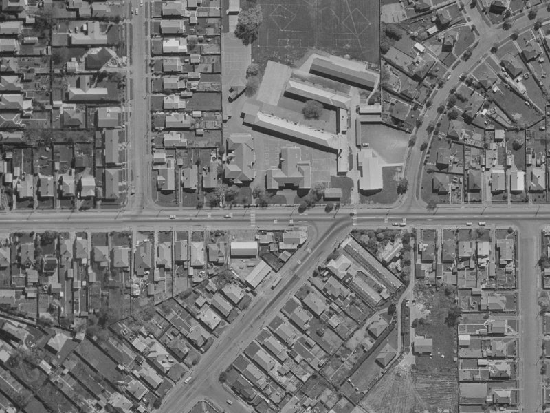 212 Woodham Road from the air, 1970-1974