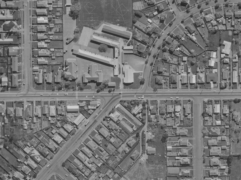 221C Woodham Road from the air, 1970-1974