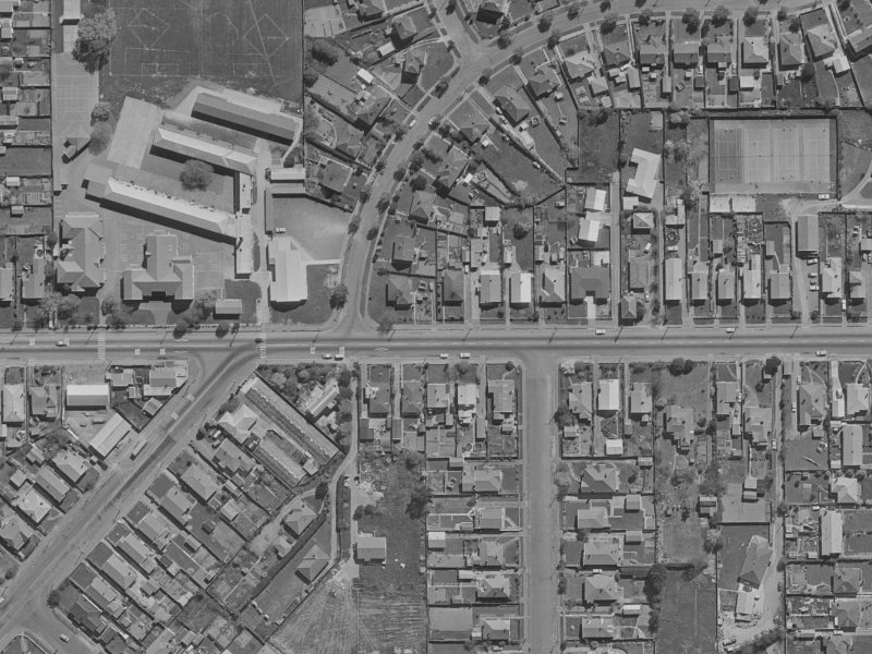 255 Woodham Road from the air, 1970-1974