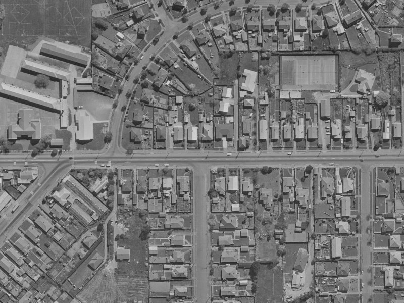 261 Woodham Road from the air, 1970-1974