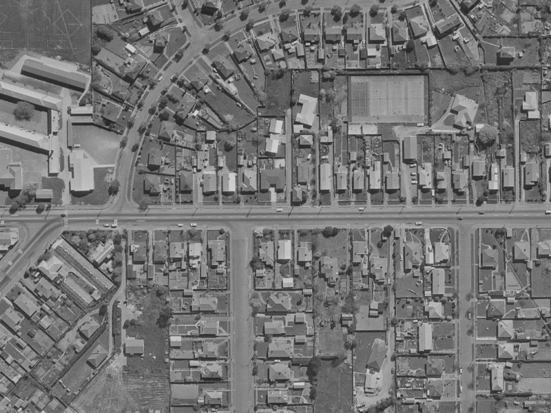 267 Woodham Road from the air, 1970-1974
