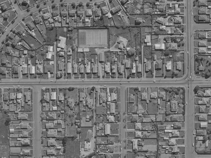 21 Woodham Courts from the air, 1970-1974