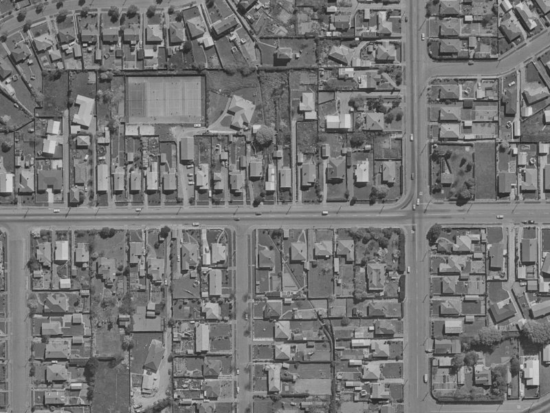303 Woodham Road from the air, 1970-1974