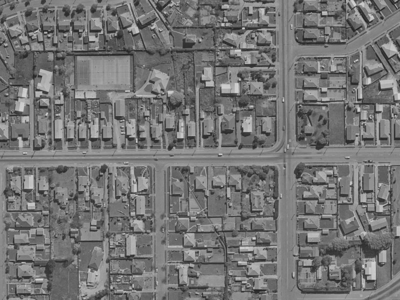 307A Woodham Road from the air, 1970-1974