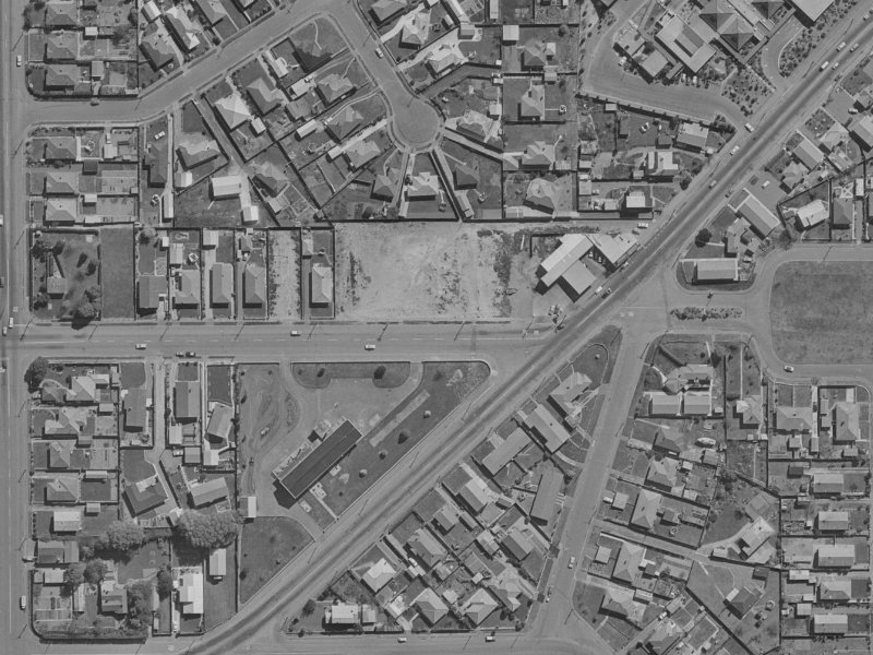 345 Woodham Road from the air, 1970-1974