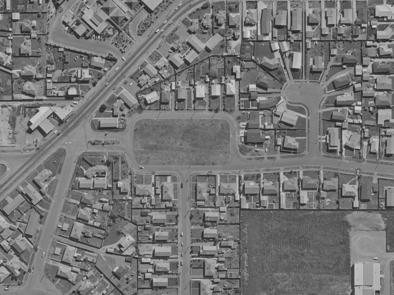 25 Nicholas Drive from the air, 1970-1974