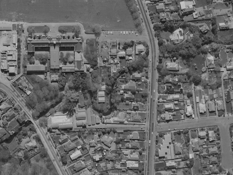 57 Straven Road from the air, 1970-1974