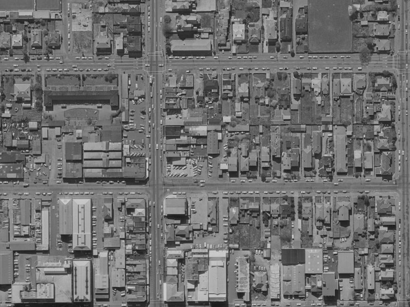 127 Peterborough Street from the air, 1970-1974