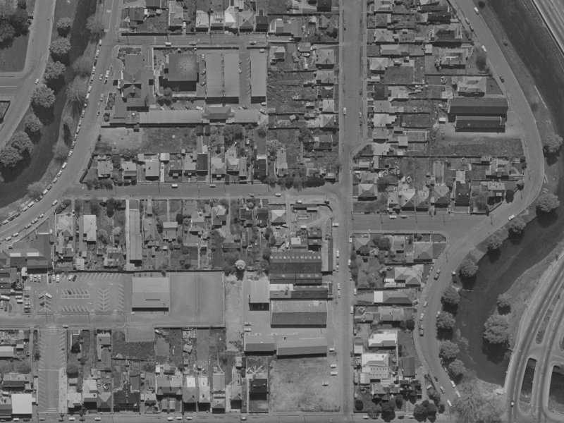 30 Hurley Street from the air, 1970-1974