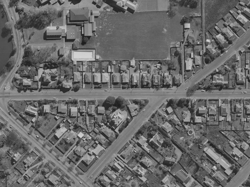 34 Woodham Road from the air, 1970-1974