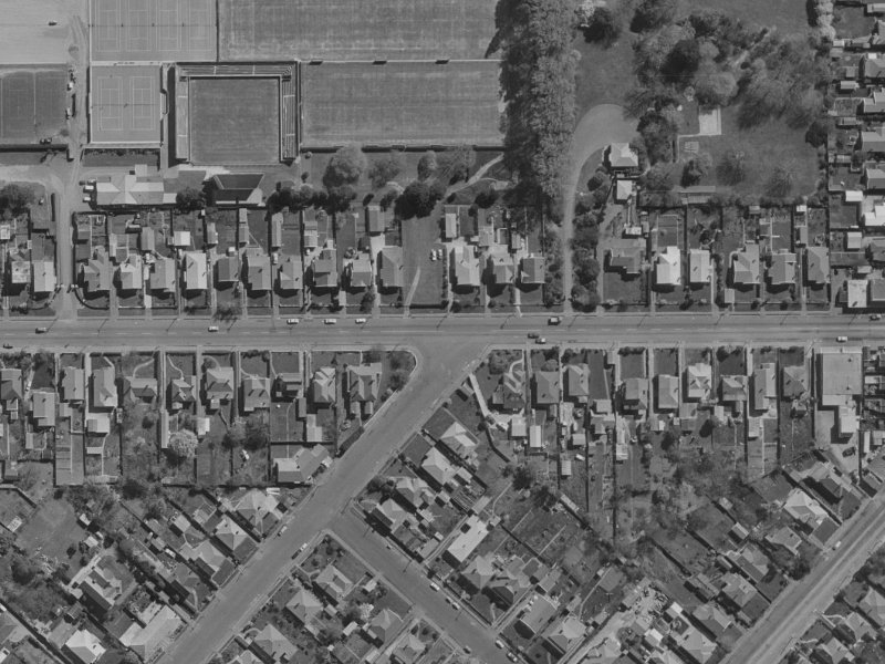 179 Tancred Street from the air, 1970-1974