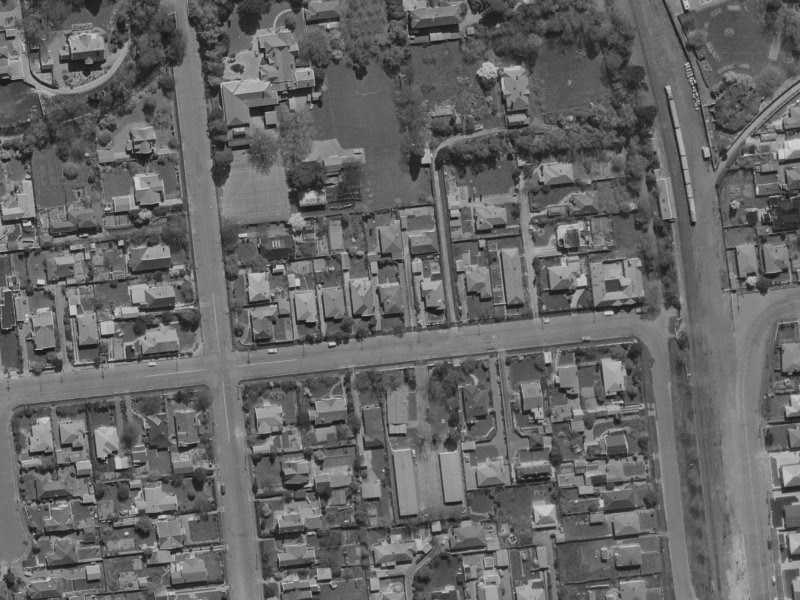 MATAI St W from the air, 1970-1974