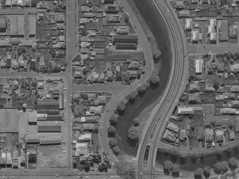 458 Oxford Terrace from the air, 1970-1974