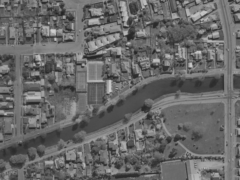 60 River Road from the air, 1970-1974