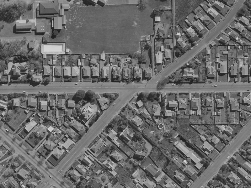 51A Woodham Road from the air, 1970-1974