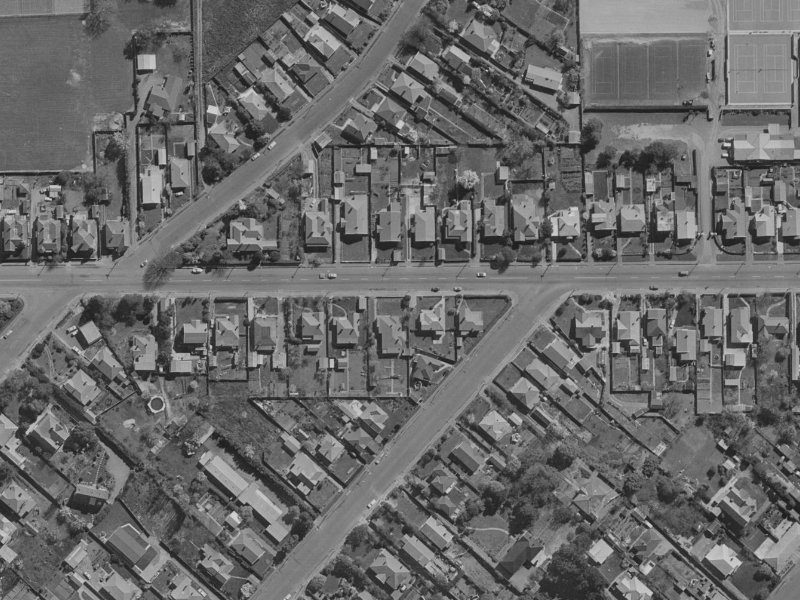 76 Woodham Road from the air, 1970-1974