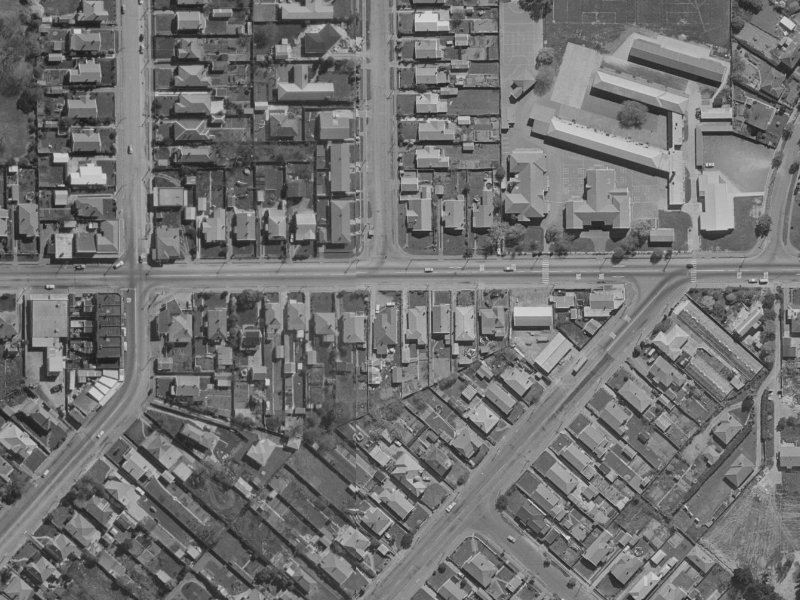 194 Woodham Road from the air, 1970-1974