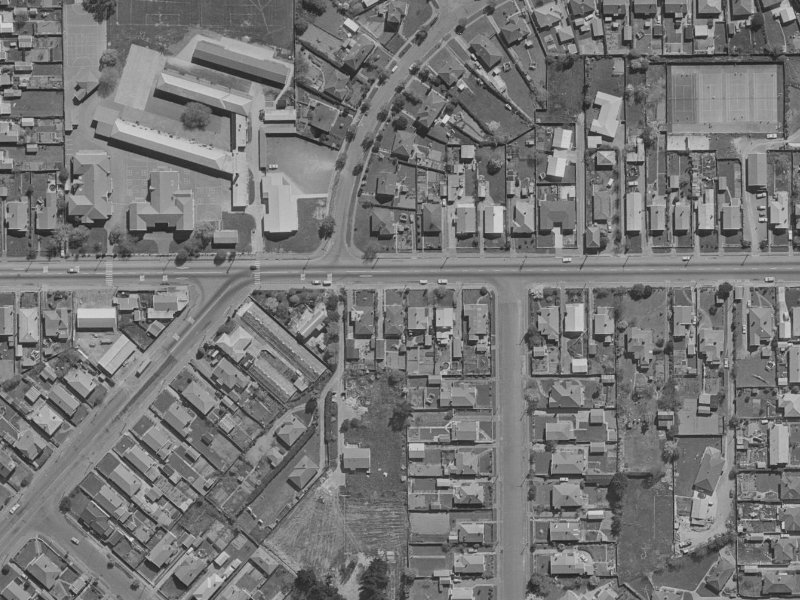 230 Woodham Road from the air, 1970-1974