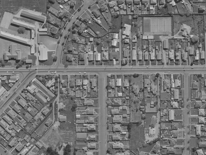 242 Woodham Road from the air, 1970-1974