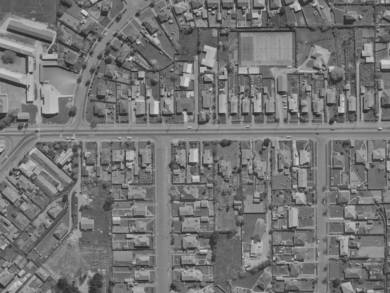 244 Woodham Road from the air, 1970-1974