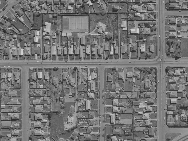 264 Woodham Road from the air, 1970-1974