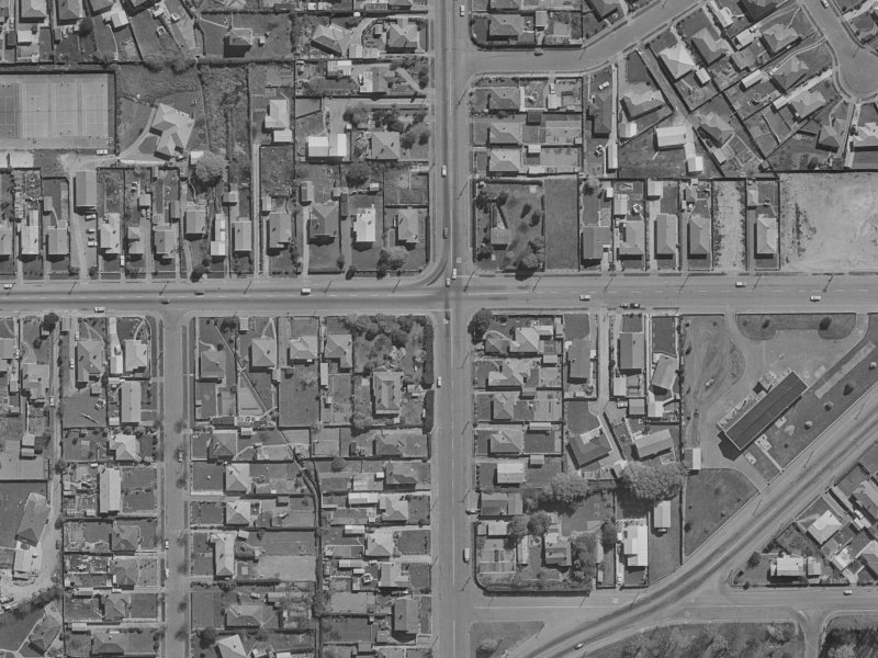 290 Woodham Road from the air, 1970-1974