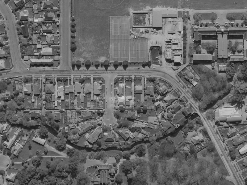 5 Girvan Street from the air, 1970-1974