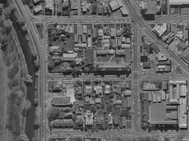 15 Peterborough Street from the air, 1970-1974