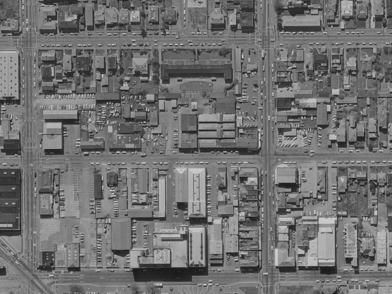 87 Peterborough Street from the air, 1970-1974