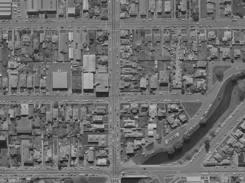 203 Peterborough Street from the air, 1970-1974