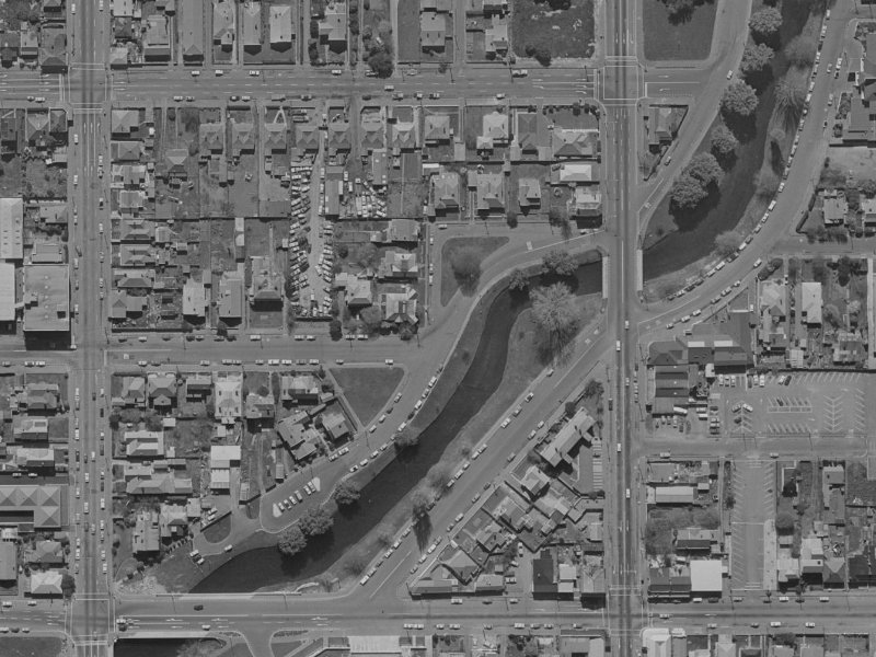 319 Cambridge Terrace from the air, 1970-1974