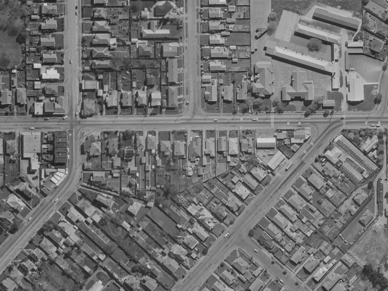 192 Woodham Road from the air, 1970-1974